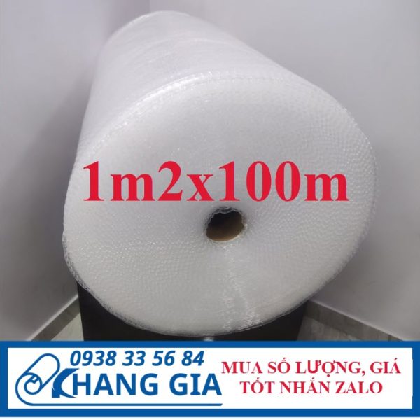 Cuộn Xốp Hơi Bong Bóng Khí Khổ 1m2x100m bọc chống sốc, gói hàng